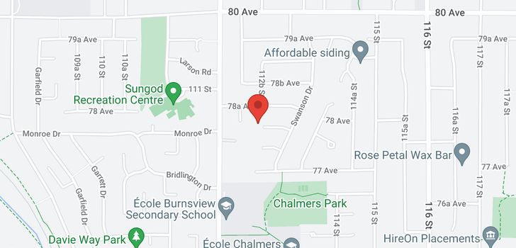 map of 11269 78 AVENUE